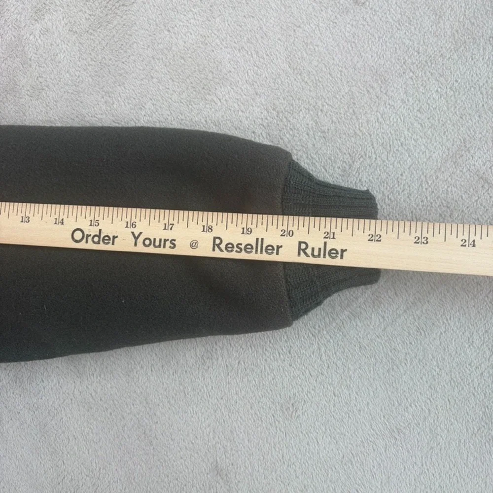 Vintage LL BEAN Bomber Jacket in Military Green 100% Wool Full Zip Men Small USA - Picture 7 of 8